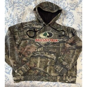 Mossy Oak Break Up Infinity Oversized camouflage hoodie with logo, size large